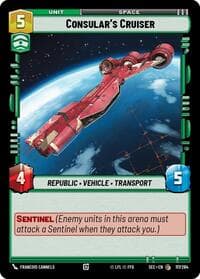 Consular's Cruiser - Secrets of Power - Star Wars: Unlimited card