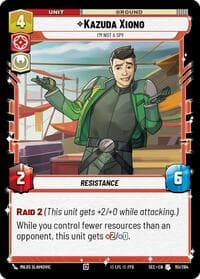 Kazuda Xiono - I'm Not A Spy - Secrets of Power - Star Wars: Unlimited card