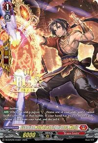 Guardian Monk of Raging Flames, Monju - Bushiroad Event Cards - Cardfight Vanguard card
