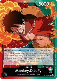 Monkey.D.Luffy (001) - Carrying On His Will - One Piece Card Game card
