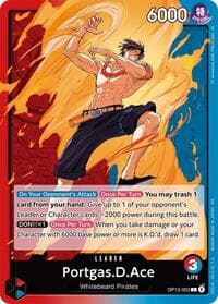 Portgas.D.Ace (002) - Carrying On His Will - One Piece Card Game card