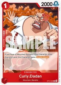 Curly.Dadan - Carrying On His Will - One Piece Card Game card
