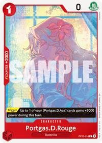 Portgas.D.Rouge - Carrying On His Will - One Piece Card Game card