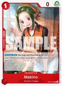 Makino - Carrying On His Will - One Piece Card Game card