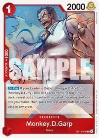 Monkey.D.Garp - Carrying On His Will - One Piece Card Game card