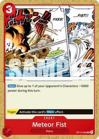 Meteor Fist - Carrying On His Will - One Piece Card Game card