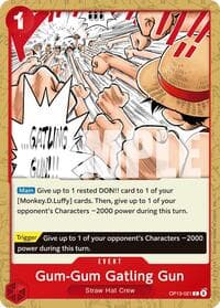 Gum-Gum Gatling Gun - Carrying On His Will - One Piece Card Game card
