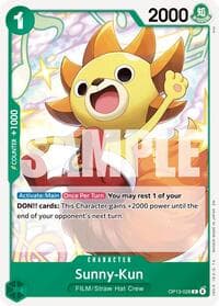 Sunny-Kun - Carrying On His Will - One Piece Card Game card