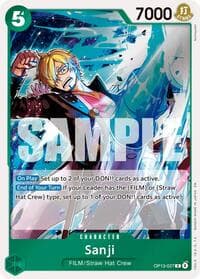 Sanji - Carrying On His Will - One Piece Card Game card