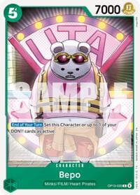 Bepo - Carrying On His Will - One Piece Card Game card