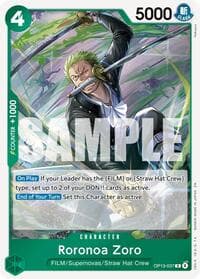 Roronoa Zoro - Carrying On His Will - One Piece Card Game card