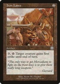 Iron Lance - Mercadian Masques - Magic: The Gathering card
