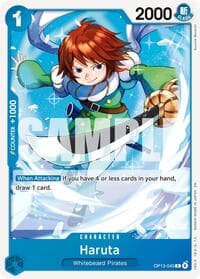 Haruta - Carrying On His Will - One Piece Card Game card