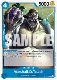 Marshall.D.Teach - Carrying On His Will - One Piece Card Game card