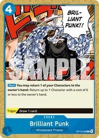 Brilliant Punk - Carrying On His Will - One Piece Card Game card