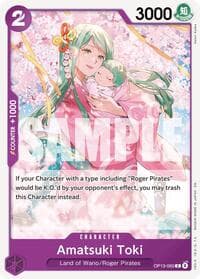 Amatsuki Toki - Carrying On His Will - One Piece Card Game card