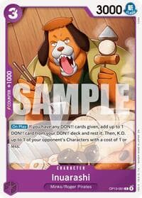 Inuarashi - Carrying On His Will - One Piece Card Game card