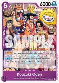 Kouzuki Oden - Carrying On His Will - One Piece Card Game card