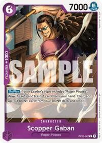 Scopper Gaban - Carrying On His Will - One Piece Card Game card