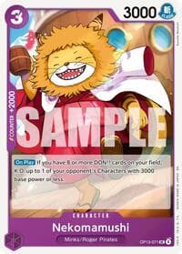 Nekomamushi - Carrying On His Will - One Piece Card Game card