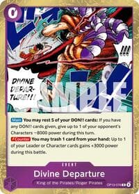 Divine Departure - Carrying On His Will - One Piece Card Game card