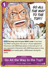 Go All the Way to the Top!! - Carrying On His Will - One Piece Card Game card