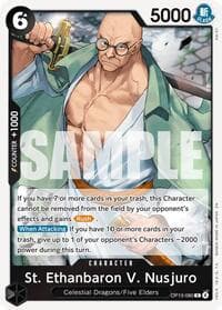 St. Ethanbaron V. Nusjuro - Carrying On His Will - One Piece Card Game card