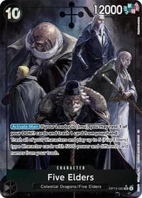 Five Elders (Alternate Art) - Carrying On His Will - One Piece Card Game card