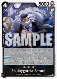 St. Jaygarcia Saturn - Carrying On His Will - One Piece Card Game card
