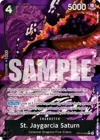 St. Jaygarcia Saturn (Alternate Art) - Carrying On His Will - One Piece Card Game card
