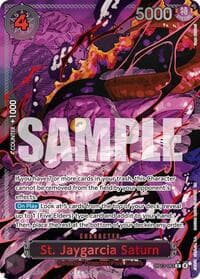 St. Jaygarcia Saturn (Parallel) - Carrying On His Will - One Piece Card Game card