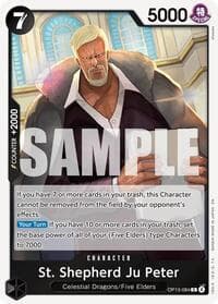 St. Shepherd Ju Peter - Carrying On His Will - One Piece Card Game card