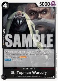 St. Topman Warcury - Carrying On His Will - One Piece Card Game card
