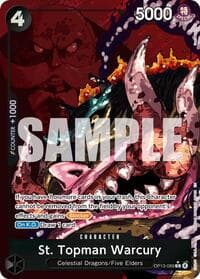 St. Topman Warcury (Alternate Art) - Carrying On His Will - One Piece Card Game card