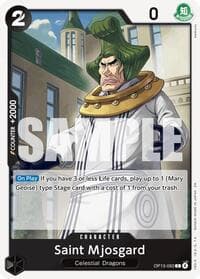 Saint Mjosgard - Carrying On His Will - One Piece Card Game card