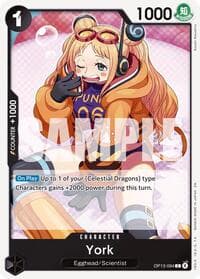 York - Carrying On His Will - One Piece Card Game card