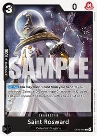 Saint Rosward - Carrying On His Will - One Piece Card Game card