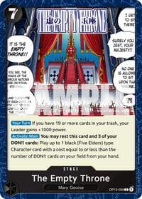 The Empty Throne - Carrying On His Will - One Piece Card Game card