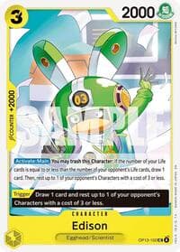 Edison - Carrying On His Will - One Piece Card Game card