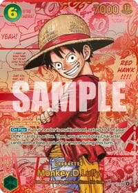 Monkey.D.Luffy (118) (Red Super Alternate Art) - Carrying On His Will - One Piece Card Game card