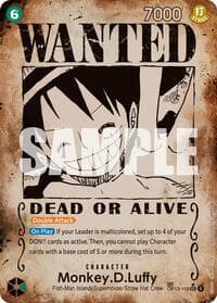 Monkey.D.Luffy (118) (Wanted Poster) - Carrying On His Will - One Piece Card Game card