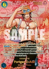 Portgas.D.Ace (119) (Red Super Alternate Art) - Carrying On His Will - One Piece Card Game card