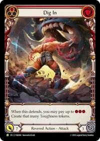 Dig In (Red) - FAB384 - Flesh and Blood: Promo Cards - Flesh and Blood TCG card