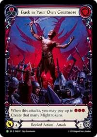 Bask in Your Own Greatness (Red) - FAB387 - Flesh and Blood: Promo Cards - Flesh and Blood TCG card