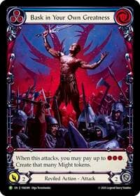 Bask in Your Own Greatness (Blue) - FAB389 - Flesh and Blood: Promo Cards - Flesh and Blood TCG card