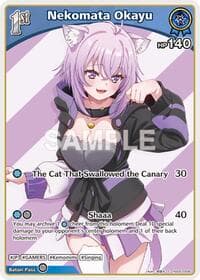Nekomata Okayu (C) (hSD03-006) - SD03: Start Deck: Blue Nekomata Okayu - Hololive card