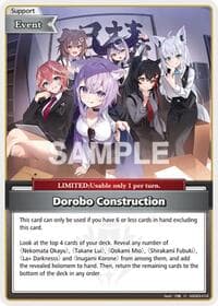 Dorobo Construction - SD03: Start Deck: Blue Nekomata Okayu - Hololive card