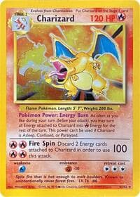 Charizard (Black Dot Error) - Base Set - Pokemon card