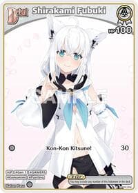 Shirakami Fubuki (C) (hBP02-008) - Quintet Spectrum - Hololive card
