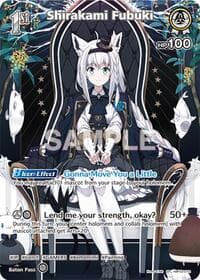 Shirakami Fubuki (SR) (hBP02-012) - Quintet Spectrum - Hololive card